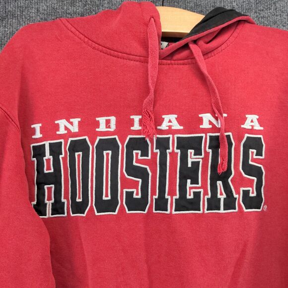 Stadium Athletics Indiana Hoosiers Drawstring Hoodie Sweatshirt Mens Medium Red - Picture 3 of 15